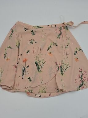 Sunday Best Blush Pink Floral Wrap Skirt